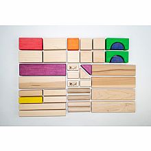 36 piece Standard Block Set - Rainbow