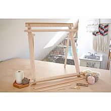 A Weaving Frame with Stand NEW BAG/COMB (20 Inch - Blush). The Deluxe Kit!