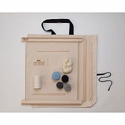 A Weaving Frame & Weaving Kit NEW BAG/COMB (20 Inch-BlueGrey)