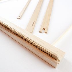 A Weaving Frame & Weaving Kit NEW BAG/COMB (20 Inch-Blush)