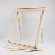 A Weaving Frame with Stand NEW BAG/COMB (20 Inch - BlueGrey). The Deluxe Kit!