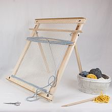 20 Inch Weaving Frame Loom with Stand - The Deluxe - CHERRY!