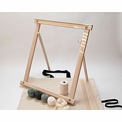 A Weaving Frame with Stand NEW BAG/COMB (20 Inch - Gray/Moss). The Deluxe Kit!