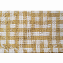 Rigid Heddle Kit | Weave your own kitchen towels | Set of 3 Towels Gingham Mustard and Natural