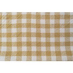 Rigid Heddle Kit | Weave your own kitchen towels | Set of 3 Towels Gingham Mustard and Natural