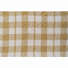 Rigid Heddle Kit | Weave your own kitchen towels | Set of 3 Towels Gingham Mustard and Natural