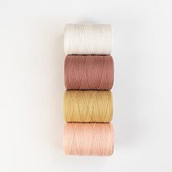 Rigid Heddle Kit | Weave your own kitchen towels | Set of 3 Towels Sunset