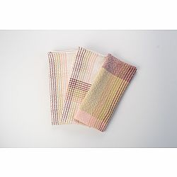 Rigid Heddle Kit | Weave your own kitchen towels | Set of 3 Towels Sunset